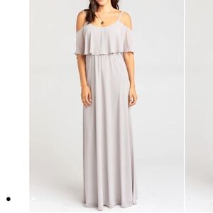 Show Me Your Mumu Caitlin Ruffle Maxi Dress Women’s XS